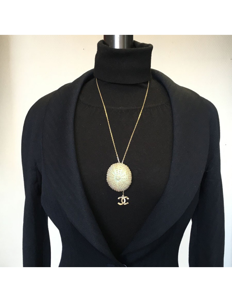 Necklace "Sea Urchin" CHANEL gold metal