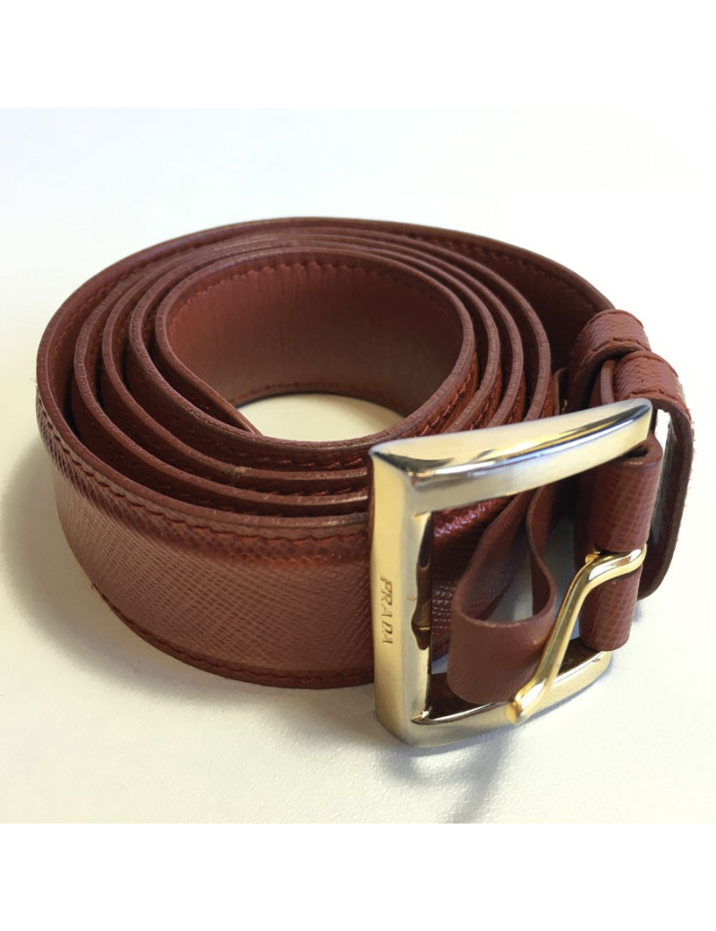 xxx Ceinture PRADA en cuir marron 