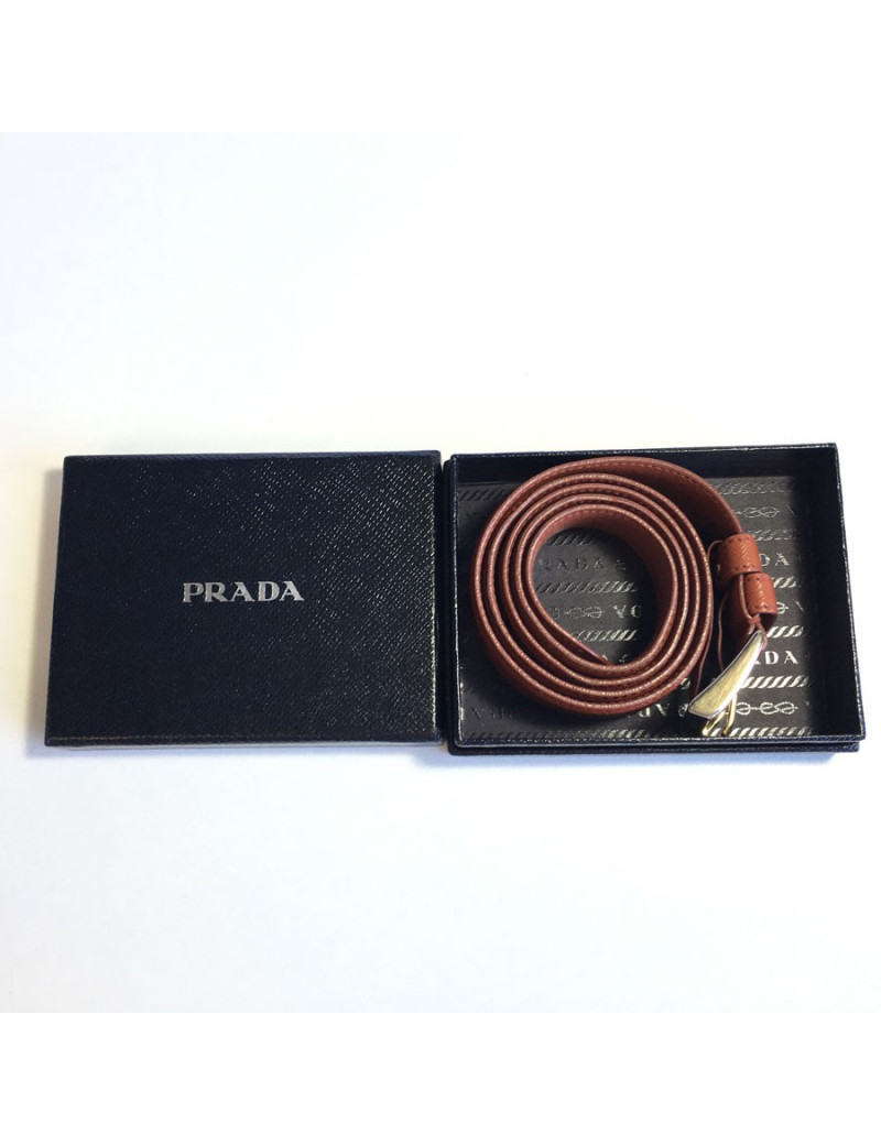 xxx Ceinture PRADA en cuir marron 