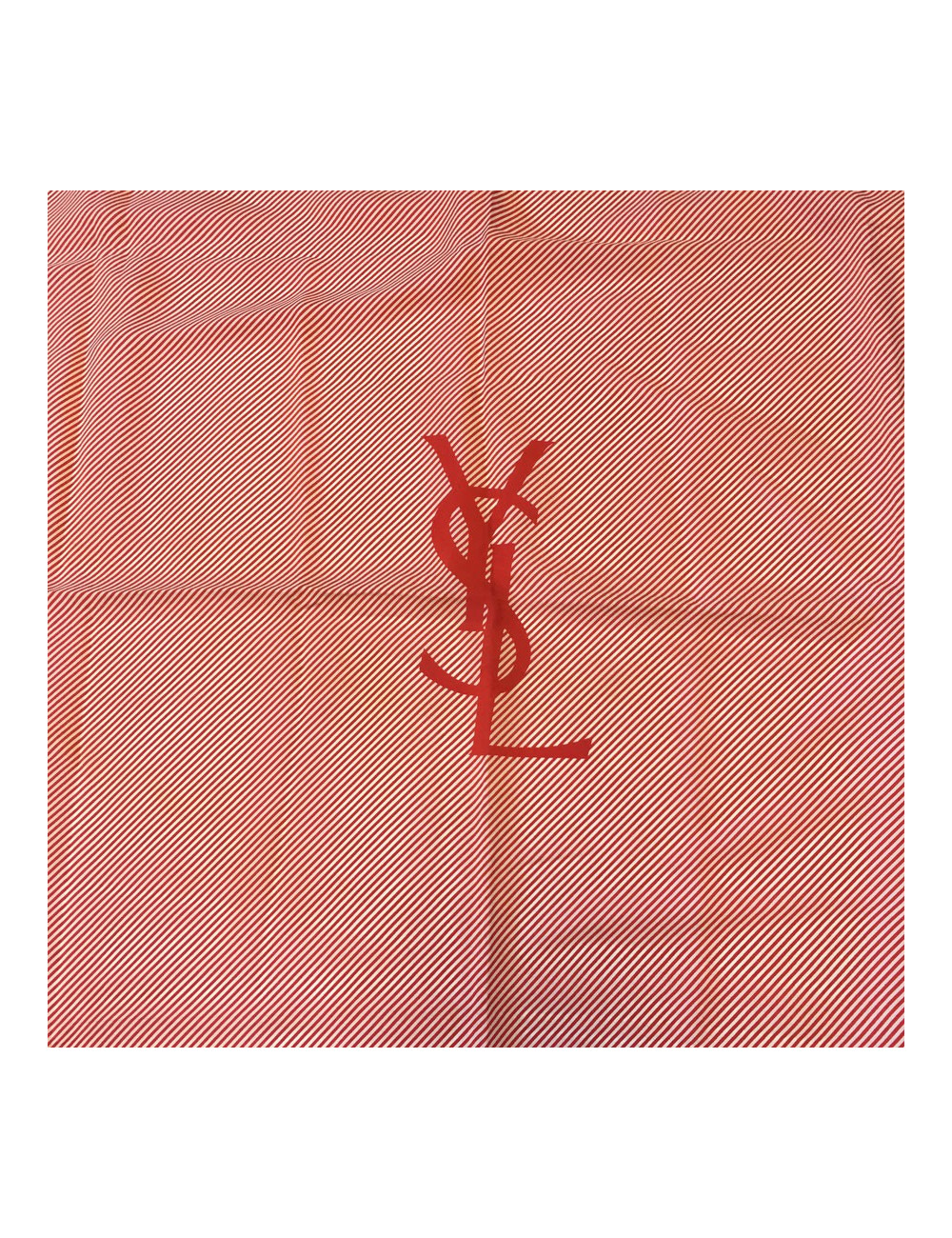 YSL YVES SAINT LAURENT vintage red silk scarf