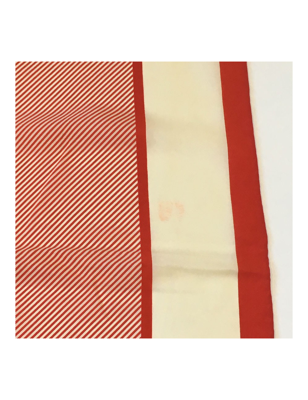 YSL YVES SAINT LAURENT vintage red silk scarf