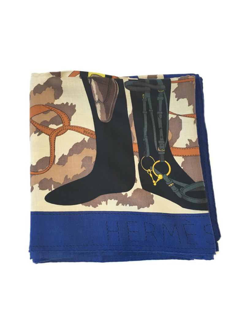 xxx Châle HERMES en cachemire et soie