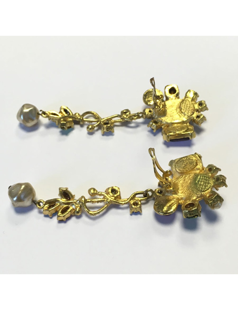 Earrings hanging clips CHRISTIAN LACROIX Couture