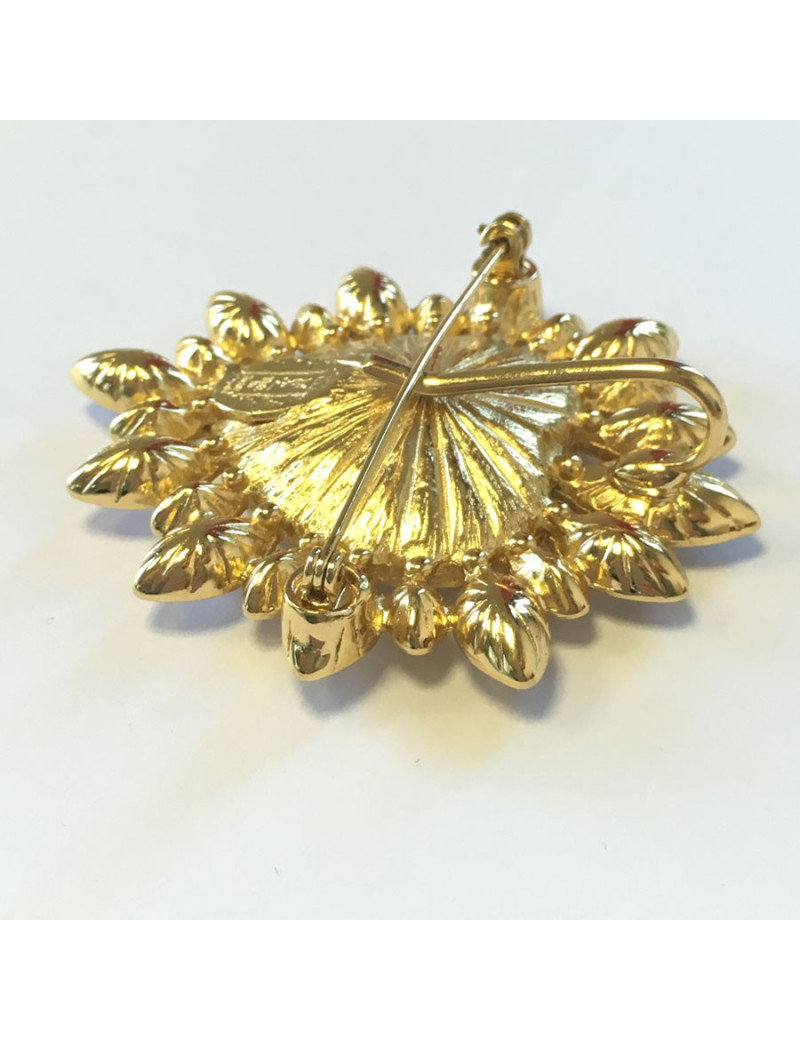 YSL YVES SAINT LAURENT heart brooch