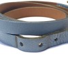 Bracelet HERMES "HAPI" en cuir bleu