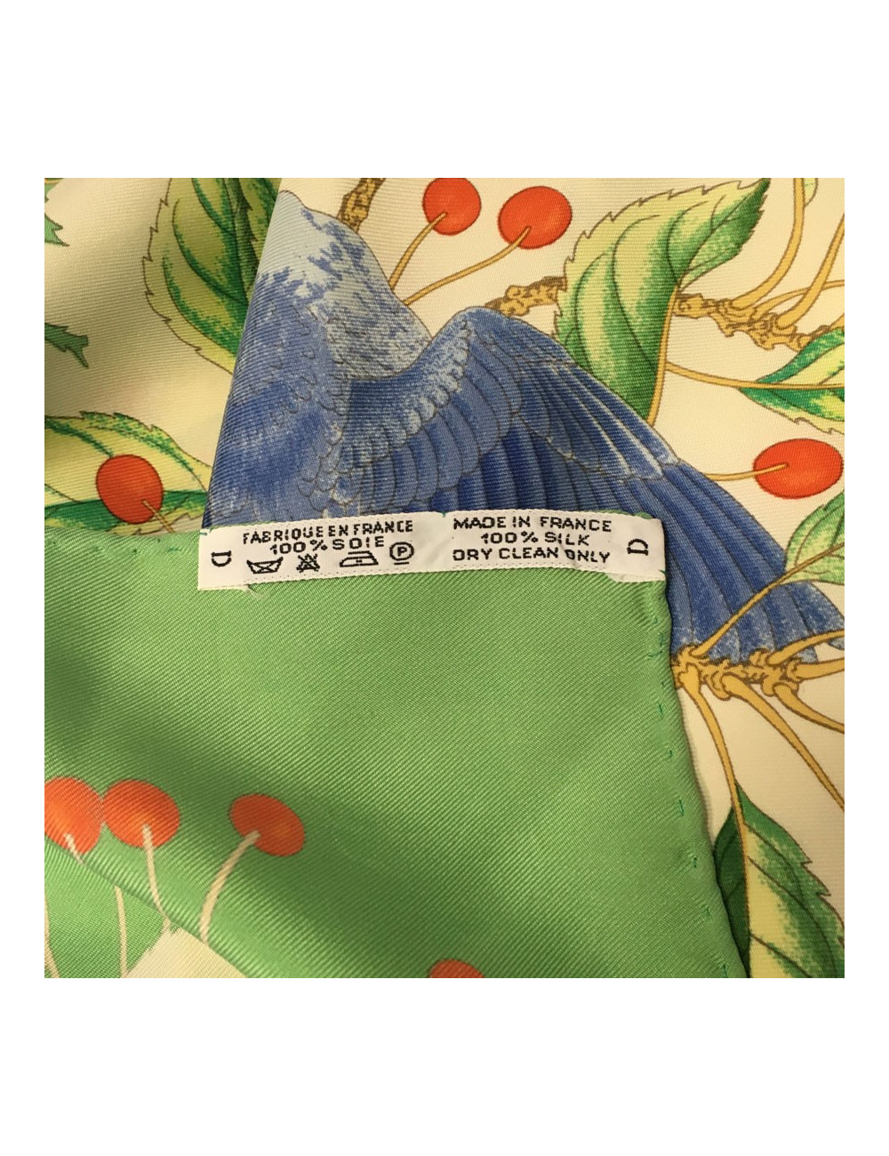 Hermès "Les Merises" in multicolored silk