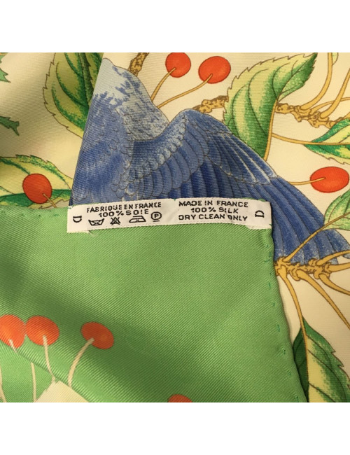 Hermès "Les Merises" in multicolored silk