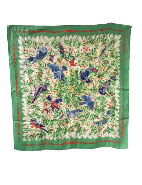 Hermès "Les Merises" in multicolored silk