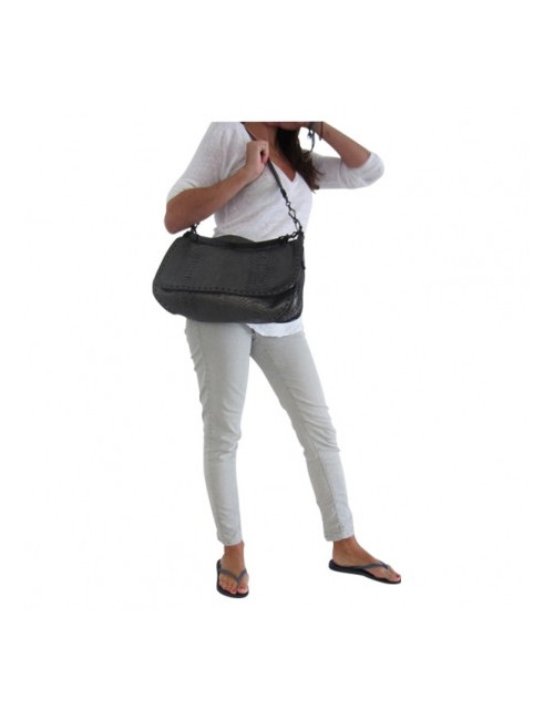 Sac python gris métallisé BOTTEGA VENETA