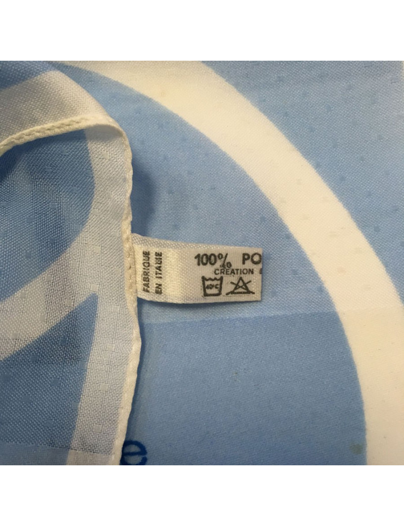 COURREGES scarf light blue polyester