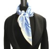 COURREGES scarf light blue polyester