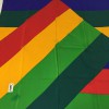 Foulard YSL YVES SAINT LAURENT en soie jaune, bleu, vert et rouge, vintage