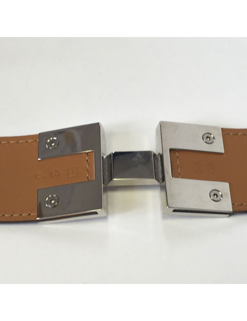 T36 brown leather HERMES belt