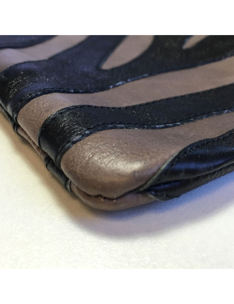 Two-tone leather PRADA wallet