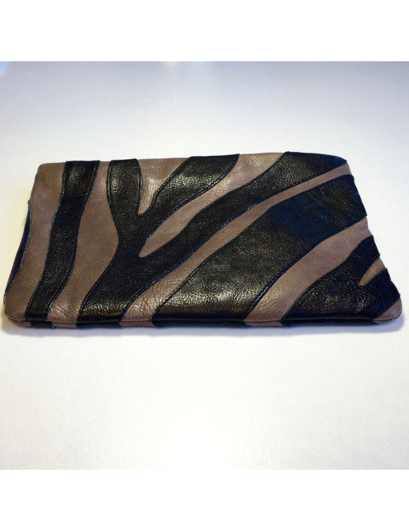 Pochette PRADA en cuir bicolore