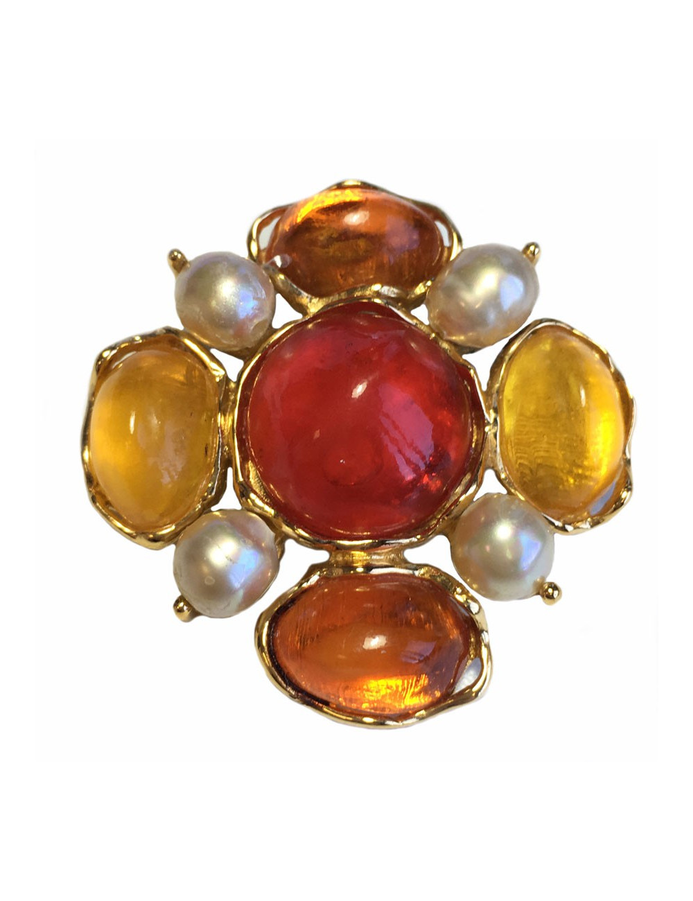 Broche YSL SAINT LAURENT Vintage