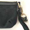 GUCCI wallet zip black monogram fabric