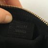 Pochette GUCCI zippée en tissu noir monogram