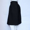 CHRISTIAN DIOR skirt in Black wool crepe