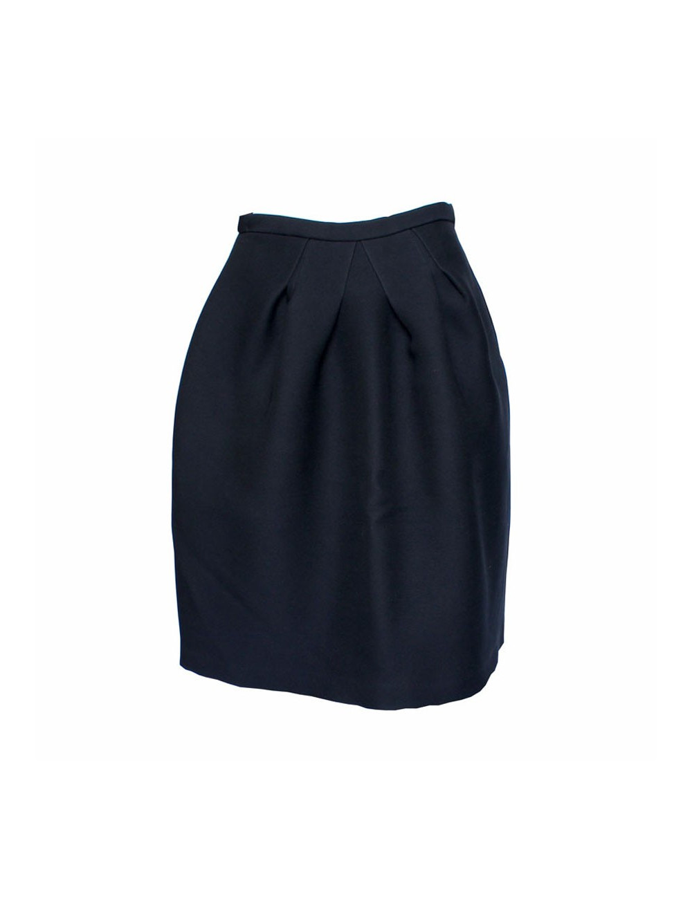 CHRISTIAN DIOR skirt in Black wool crepe