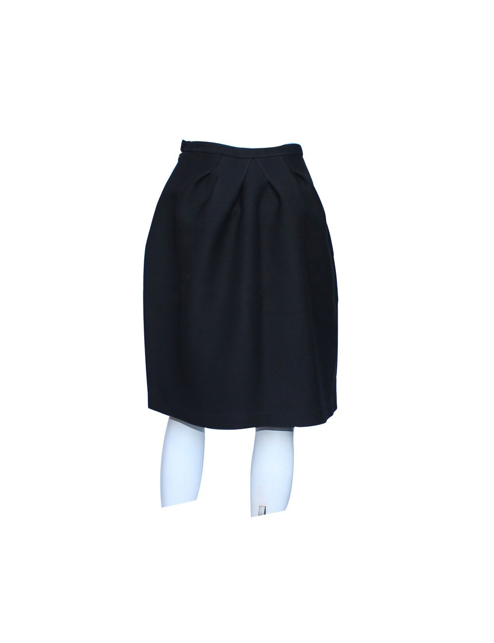 CHRISTIAN DIOR skirt in Black wool crepe