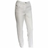 Pantalon CHANEL T40 en coton blanc et beige