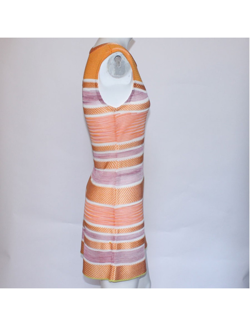 MISSONI T 40 orange and purple summer dress