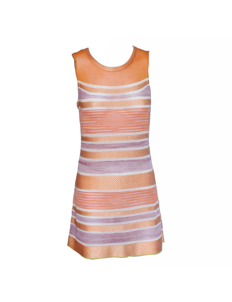 MISSONI T 40 orange and purple summer dress
