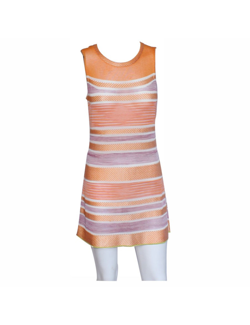MISSONI T 40 orange and purple summer dress