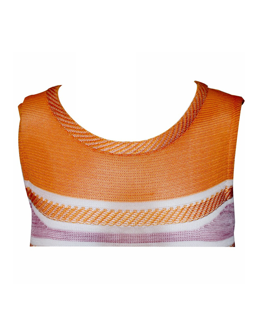 Robe MISSONI T 40 orange et mauve d'Été 
