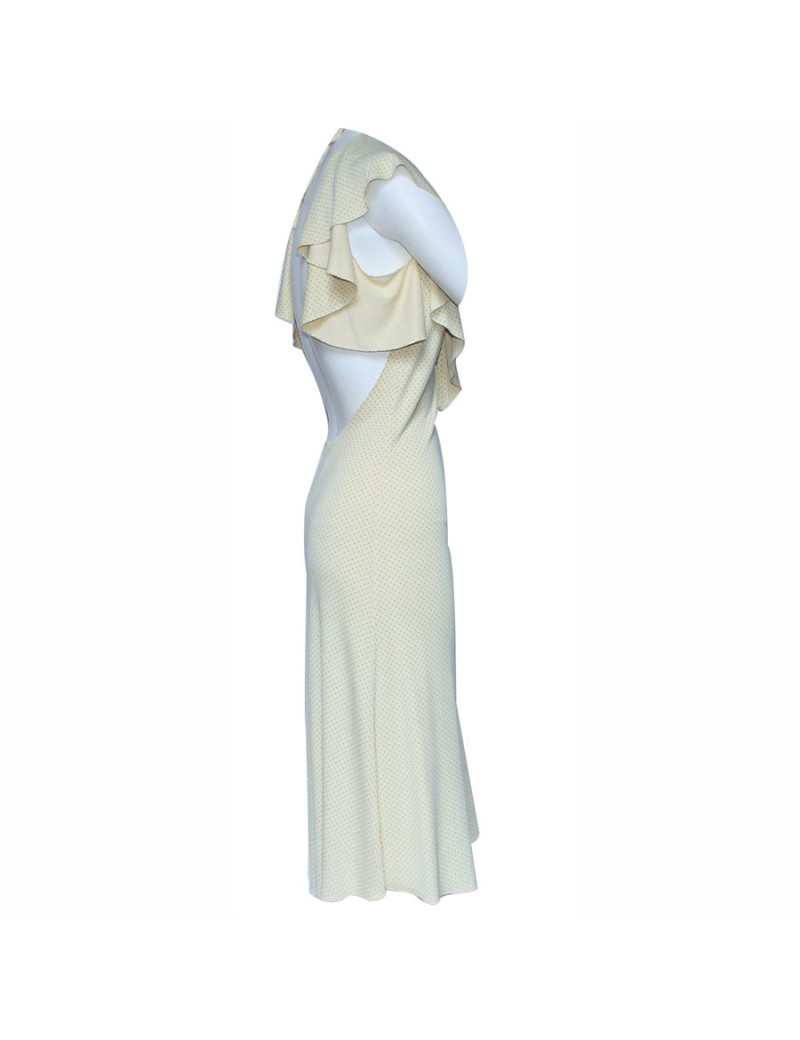 Robe CHLOE  t     jaune et coeurs verts