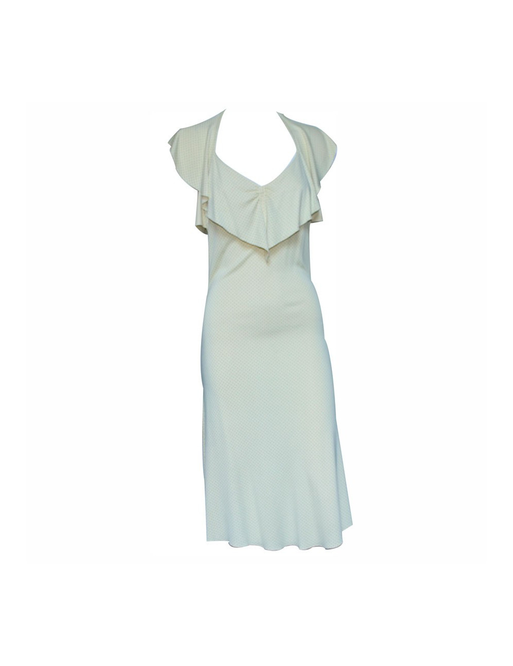 CHLOE dress yellow and green hearts