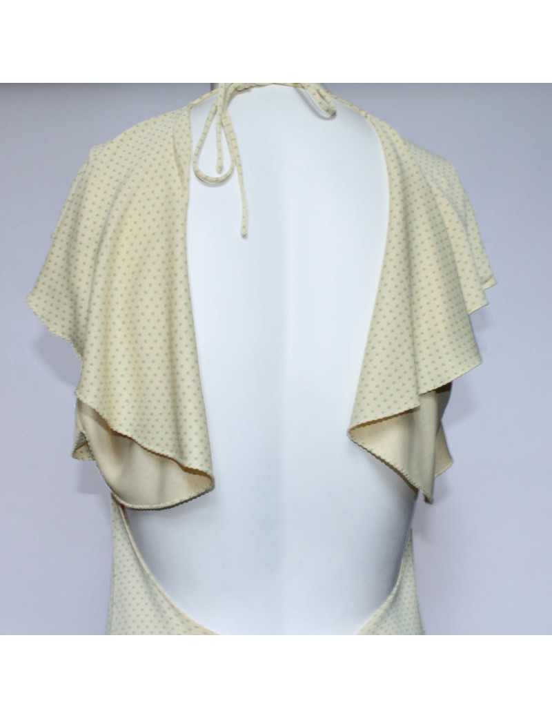 CHLOE dress yellow and green hearts