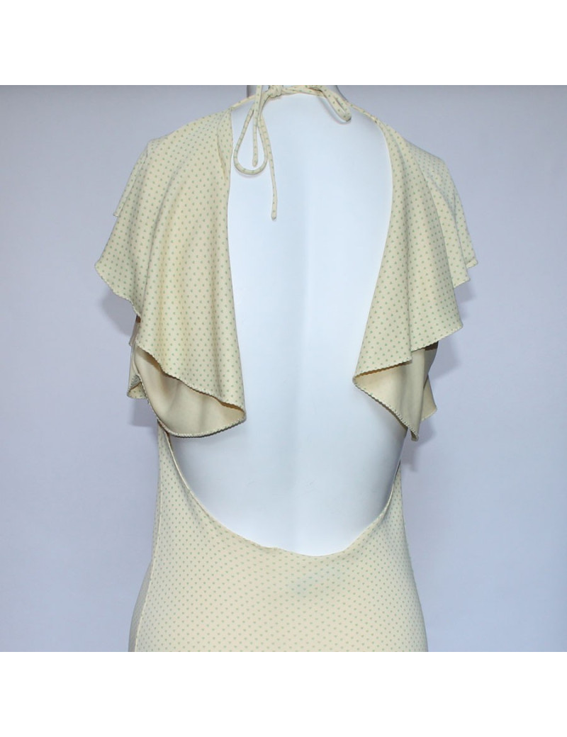 CHLOE dress yellow and green hearts