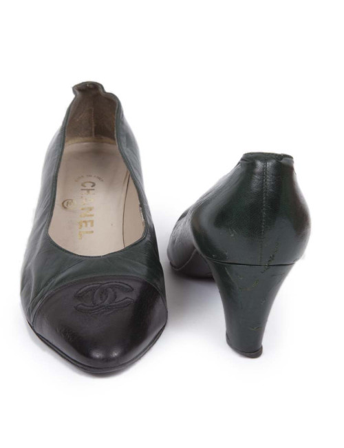 Escarpins CHANEL bicolores T,5