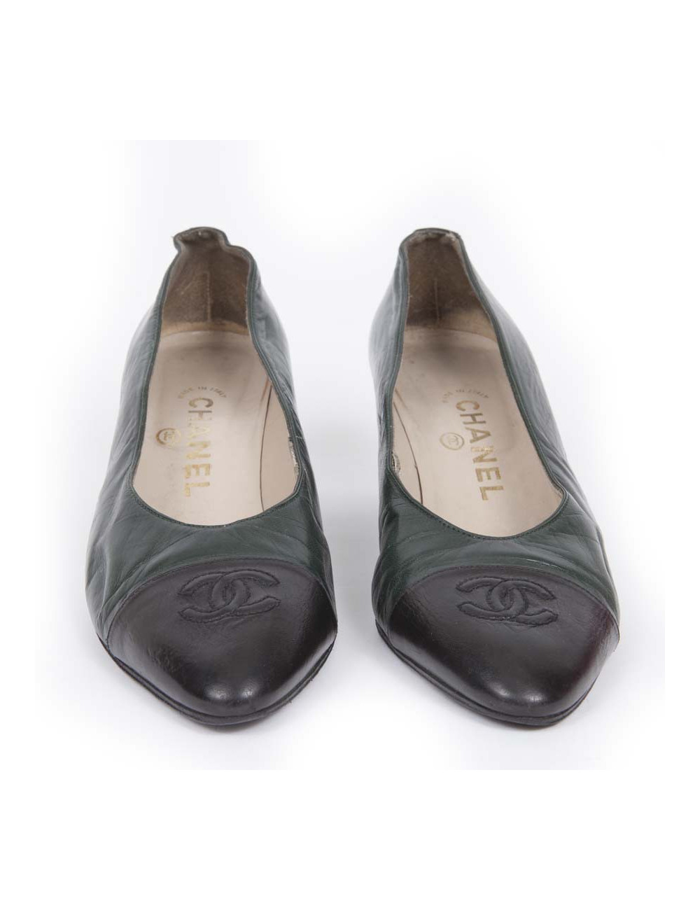 Escarpins CHANEL bicolores T 39,5