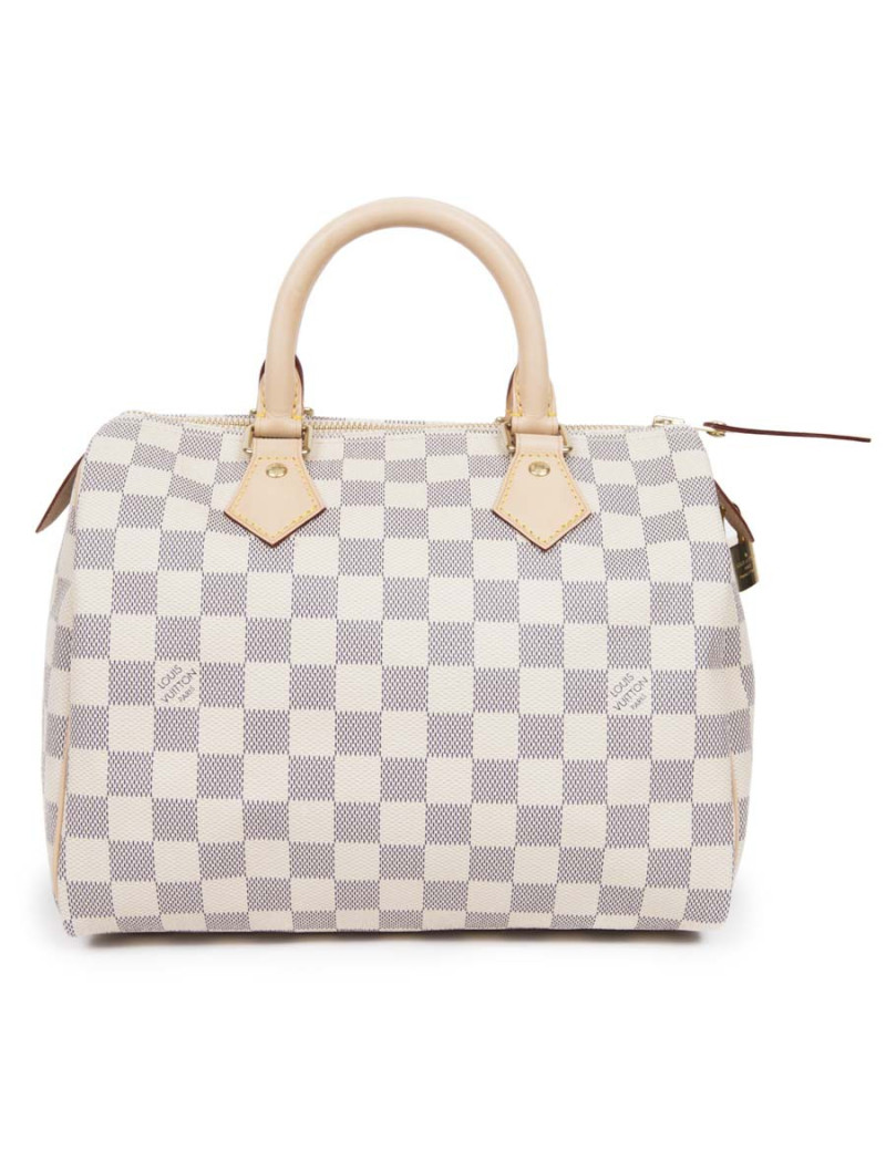 Sac speedy 25 LOUIS VUITTON toile damier azur