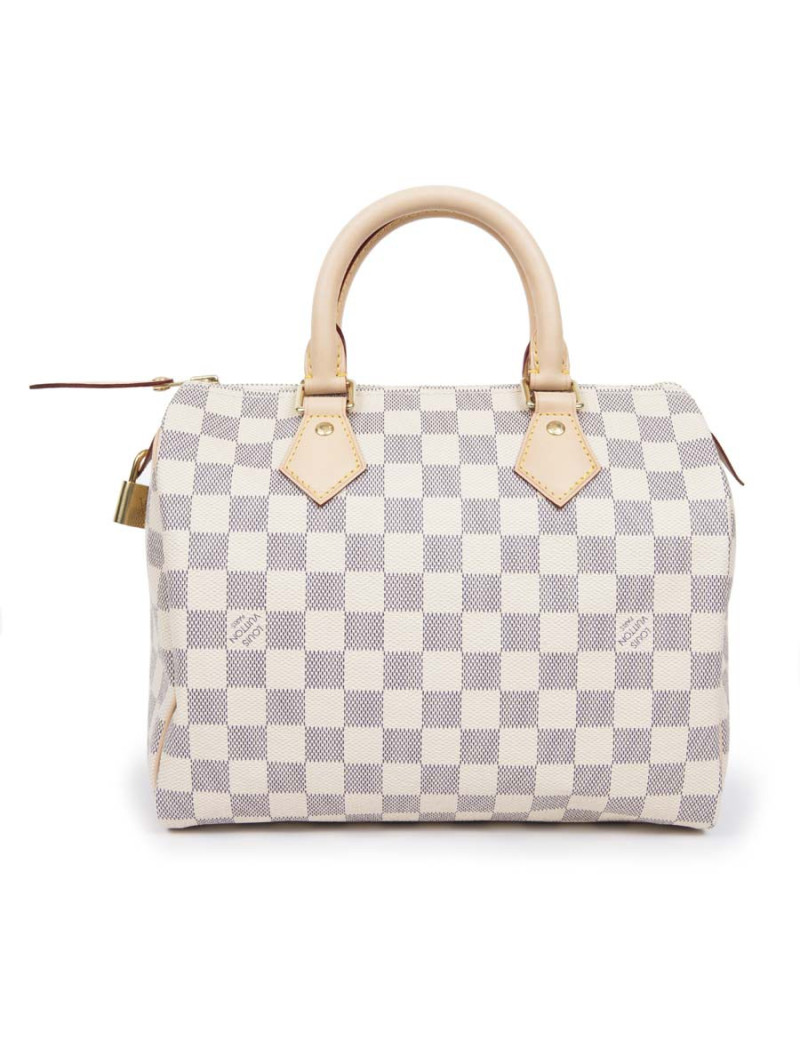 Sac speedy 25 LOUIS VUITTON toile damier azur
