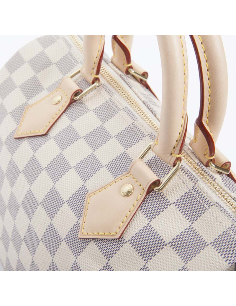 Sac speedy 25 LOUIS VUITTON toile damier azur