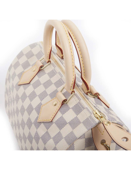 Bag speedy 25 LOUIS VUITTON damier azur canvas