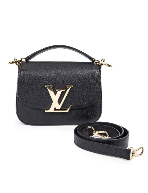 Sac vivienne LOUIS VUITTON cuir grainé noir