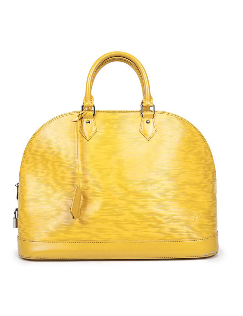 Sac 'Alma' LOUIS VUITTON cuir épi jaune