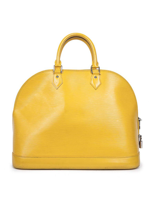 Sac 'Alma' LOUIS VUITTON cuir épi jaune GM