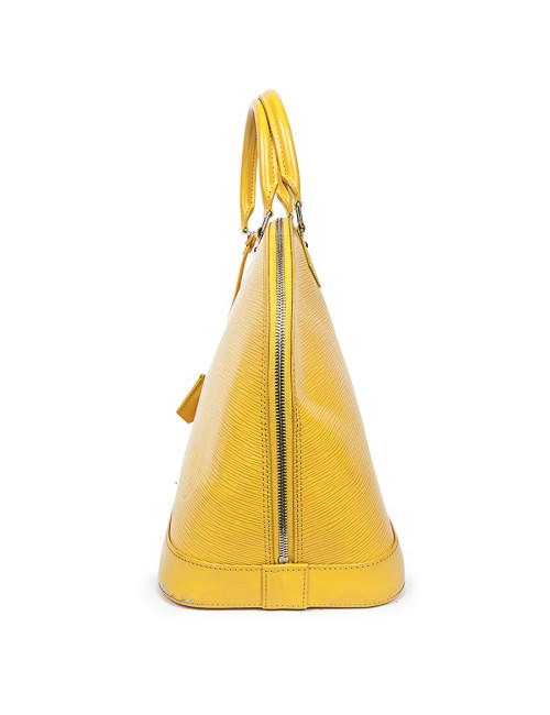 Sac 'Alma' LOUIS VUITTON cuir épi jaune GM