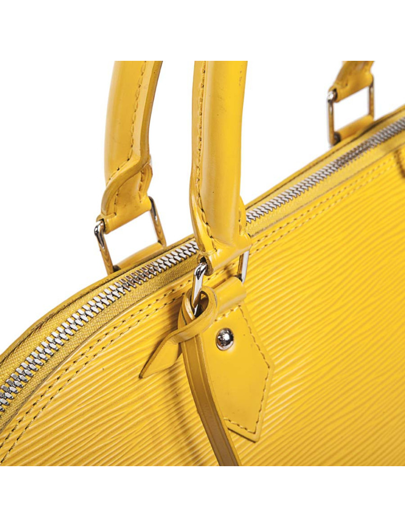 Sac 'Alma' LOUIS VUITTON cuir épi jaune