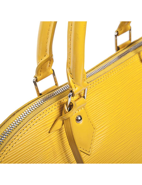 Sac 'Alma' LOUIS VUITTON cuir épi jaune GM