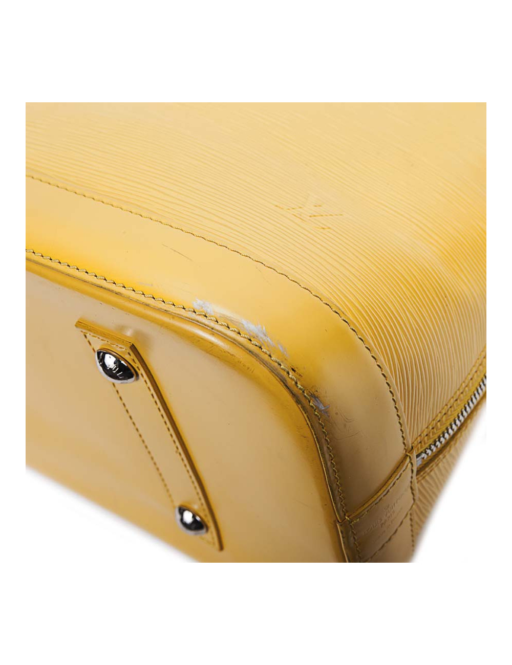 Sac 'Alma' LOUIS VUITTON cuir épi jaune GM