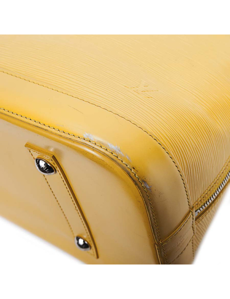 Sac 'Alma' LOUIS VUITTON cuir épi jaune
