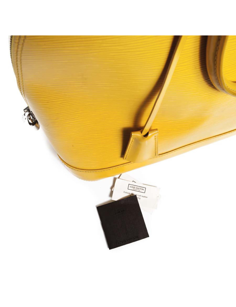 Sac 'Alma' LOUIS VUITTON cuir épi jaune