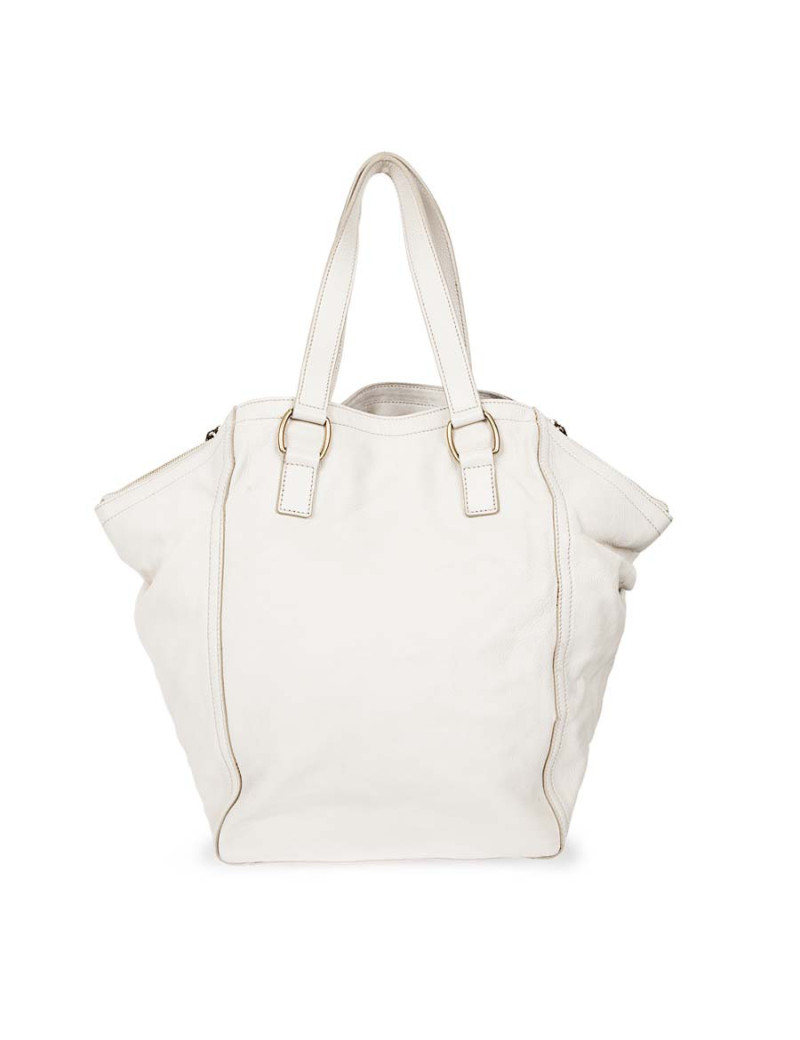 Sac 'Downtown' SAINT LAURENT cuir grainé beige